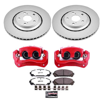 PowerStop® - Z36 Extreme Plain Front Brake Kit with Calipers