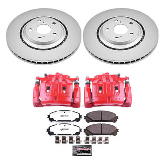 PowerStop® - Z36 Extreme Plain Front Brake Kit with Calipers