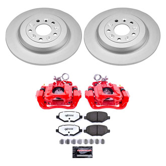 PowerStop® - Z36 Extreme Plain Rear Brake Kit with Calipers