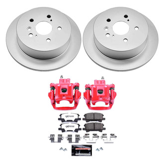 PowerStop® - Z36 Extreme Plain Rear Brake Kit with Calipers
