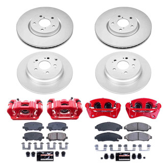 PowerStop® - Z23 Evolution Sport Plain Front and Rear Brake Kit with Calipers
