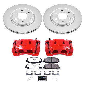 PowerStop® CPC5821-36 - Z36 Extreme Plain Front Brake Kit with Calipers
