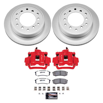 PowerStop® - Z36 Extreme Plain Rear Brake Kit with Calipers