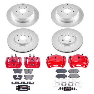 PowerStop® - Z23 Evolution Sport Plain Front and Rear Brake Kit with Calipers