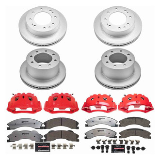PowerStop® - Z36 Extreme Plain Front and Rear Brake Kit with Calipers