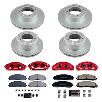 PowerStop® - Z23 Evolution Sport Plain Front and Rear Brake Kit with Calipers