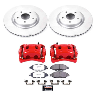 PowerStop® - Z36 Extreme Plain Front Brake Kit with Calipers