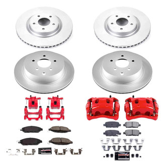 PowerStop® - Z23 Evolution Sport Plain Front and Rear Brake Kit with Calipers