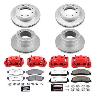 PowerStop® - Z36 Extreme Plain Front and Rear Brake Kit with Calipers