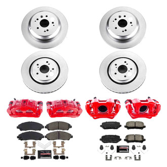 PowerStop® - Z23 Evolution Sport Plain Front and Rear Brake Kit with Calipers