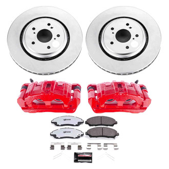 PowerStop® - Z36 Extreme Plain Front Brake Kit with Calipers