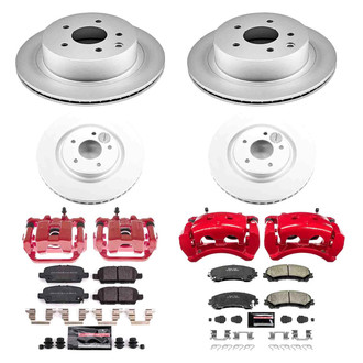 PowerStop® - Z23 Evolution Sport Plain Front and Rear Brake Kit with Calipers