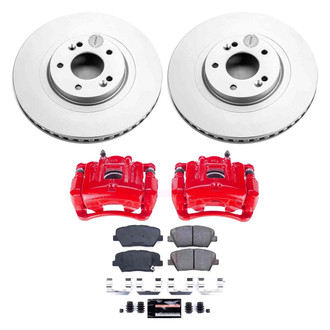 PowerStop® - Z23 Evolution Sport Plain Front Brake Kit with Calipers