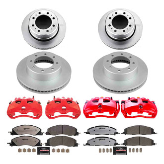 PowerStop® - Z36 Extreme Plain Front and Rear Brake Kit with Calipers