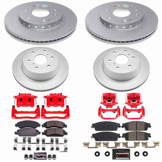 PowerStop® - Z23 Evolution Sport Plain Front and Rear Brake Kit with Calipers