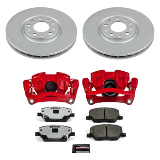 PowerStop® - Z36 Extreme Plain Front Brake Kit with Calipers