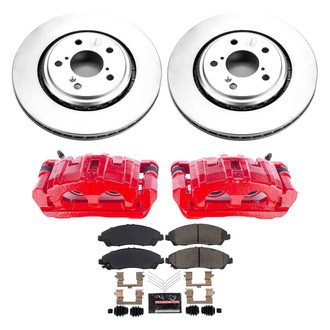 PowerStop® - Z23 Evolution Sport Plain Front Brake Kit with Calipers