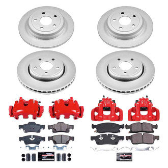 PowerStop® - Z23 Evolution Sport Plain Front and Rear Brake Kit with Calipers