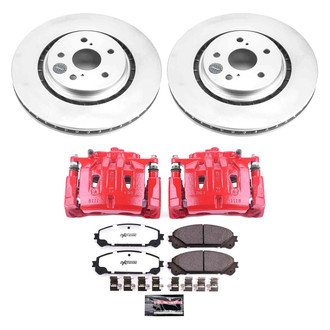 PowerStop® - Z36 Extreme Plain Front Brake Kit with Calipers