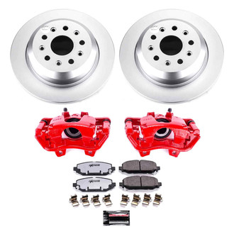 PowerStop® - Z36 Extreme Plain Rear Brake Kit with Calipers