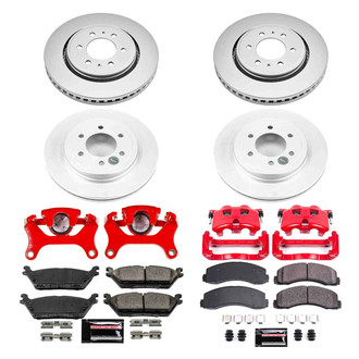 PowerStop® - Z23 Evolution Sport Plain Front and Rear Brake Kit with Calipers