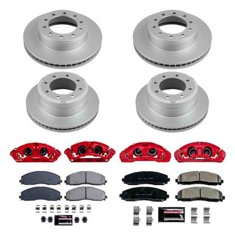 PowerStop® - Z23 Evolution Sport Plain Front and Rear Brake Kit with Calipers