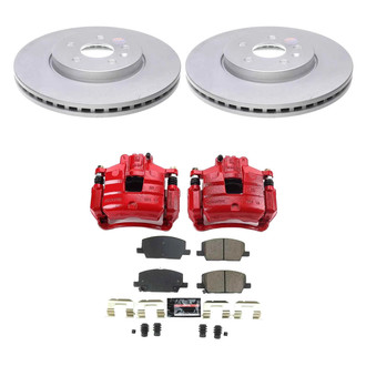 PowerStop® - Z23 Evolution Sport Plain Front Brake Kit with Calipers