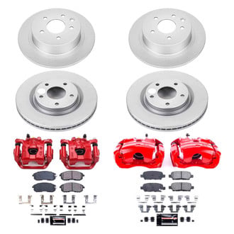 PowerStop® - Z23 Evolution Sport Plain Front and Rear Brake Kit with Calipers
