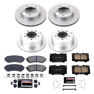 PowerStop® - Z23 Evolution Geomet® Plain Front and Rear Brake Kit