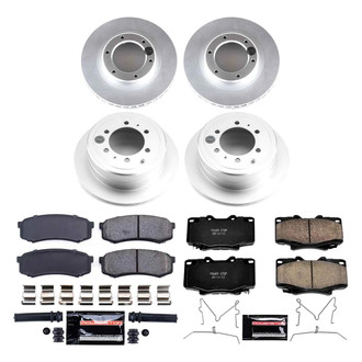 PowerStop® - Z23 Evolution Geomet® Plain Front and Rear Brake Kit