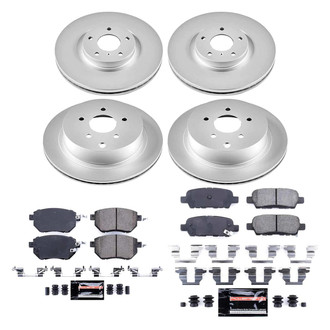 PowerStop® - Z23 Evolution Geomet® Plain Front and Rear Brake Kit