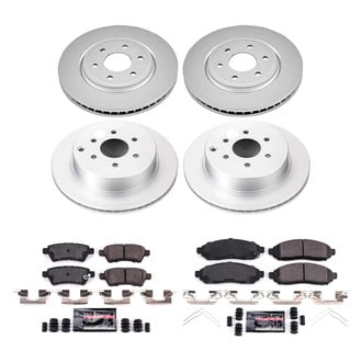 PowerStop® - Z23 Evolution Geomet® Plain Front and Rear Brake Kit