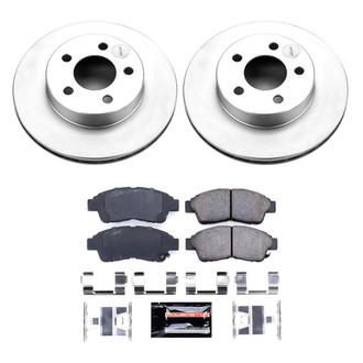 PowerStop® - Z23 Evolution Geomet® Plain Front Brake Kit