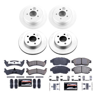 PowerStop® - Z23 Evolution Geomet® Plain Front and Rear Brake Kit
