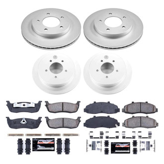 PowerStop® - Z23 Evolution Geomet® Plain Front and Rear Brake Kit