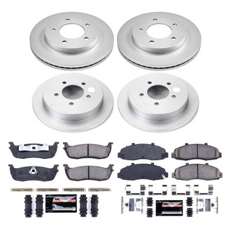 PowerStop® - Z23 Evolution Geomet® Plain Front and Rear Brake Kit