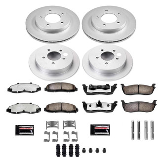 PowerStop® - Z36 Evolution Geomet® Plain Front and Rear Brake Kit