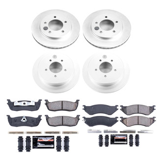 PowerStop® - Z23 Evolution Geomet® Plain Front and Rear Brake Kit