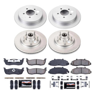 PowerStop® - Z23 Evolution Geomet® Plain Front and Rear Brake Kit