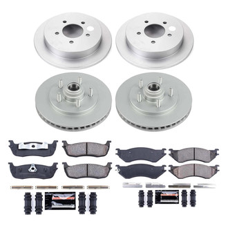 PowerStop® - Z23 Evolution Geomet® Plain Front and Rear Brake Kit