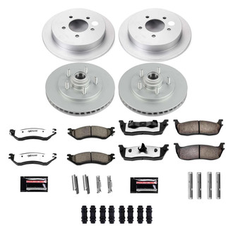 PowerStop® - Z36 Evolution Geomet® Plain Front and Rear Brake Kit