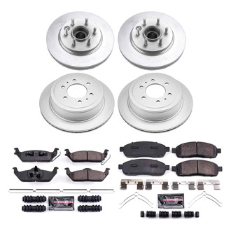 PowerStop® - Z23 Evolution Geomet® Plain Front and Rear Brake Kit