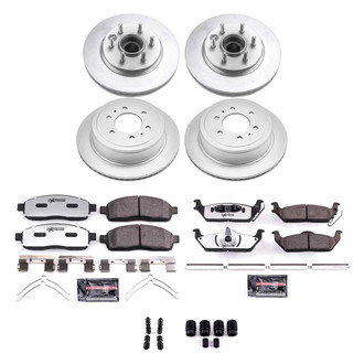 PowerStop® - Z36 Evolution Geomet® Plain Front and Rear Brake Kit