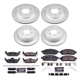 PowerStop® - Z23 Evolution Geomet® Plain Front and Rear Brake Kit