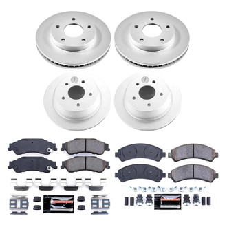 PowerStop® - Z23 Evolution Geomet® Plain Front and Rear Brake Kit