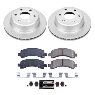 PowerStop® - Z23 Evolution Geomet® Plain Rear Brake Kit