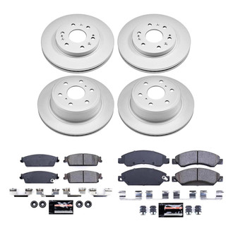 PowerStop® - Z23 Evolution Geomet® Plain Front and Rear Brake Kit