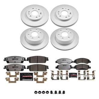 PowerStop® - Z36 Evolution Geomet® Plain Front and Rear Brake Kit