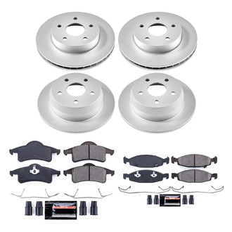 PowerStop® - Z23 Evolution Geomet® Plain Front and Rear Brake Kit