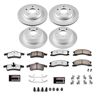 PowerStop® - Z36 Evolution Geomet® Plain Front and Rear Brake Kit